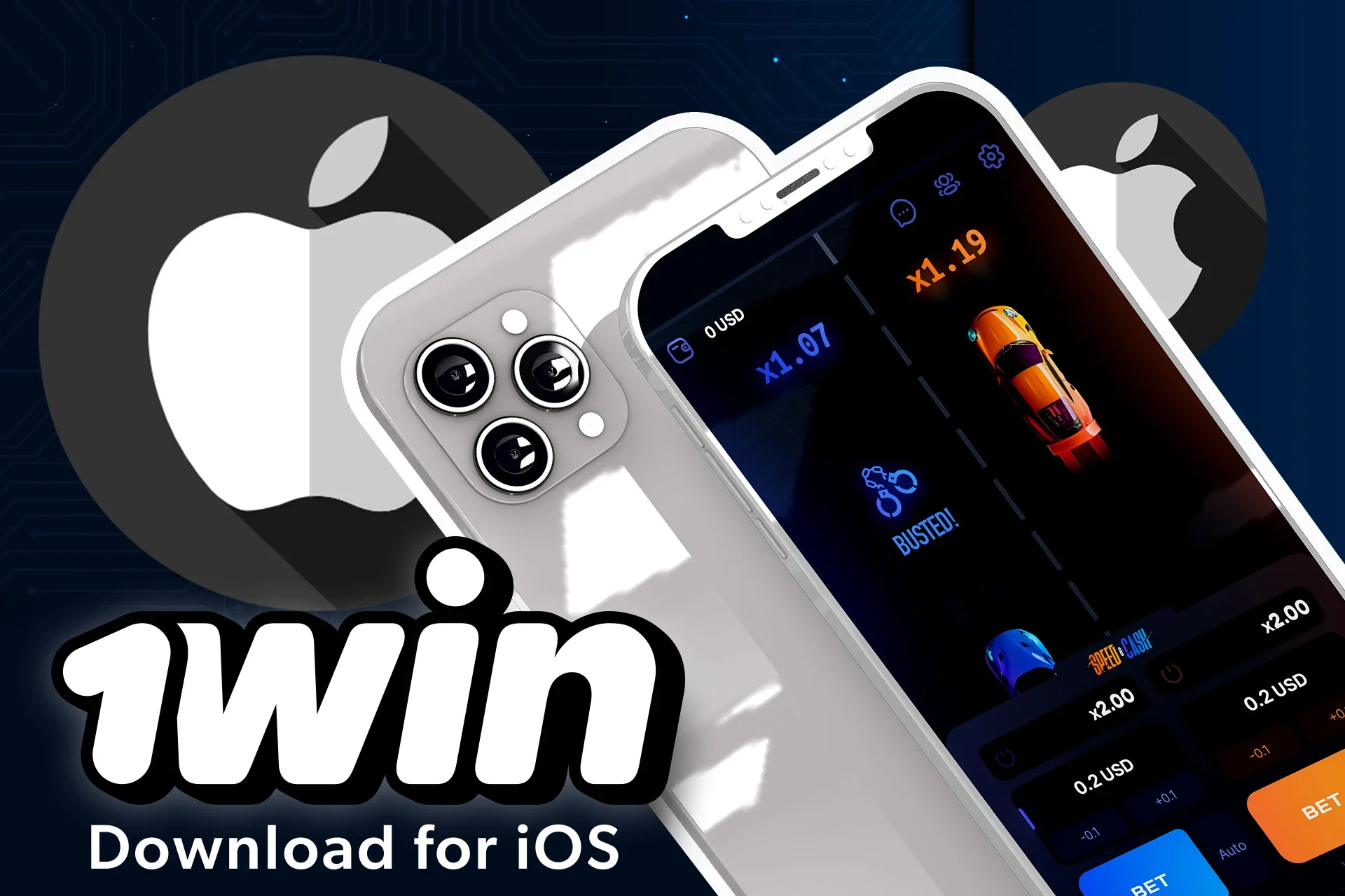Add the 1win web app to your iPhone and play Speed and Cash.